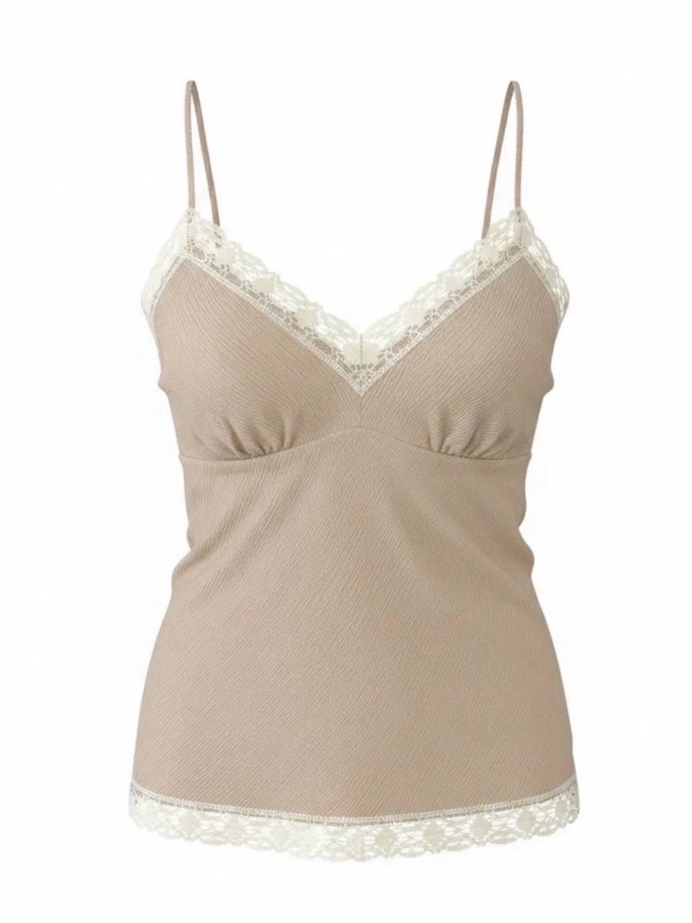 Gold Hawk Crepe Silk Cami in Sand
